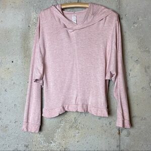 Balance collection pink lightweight loose hoodie
